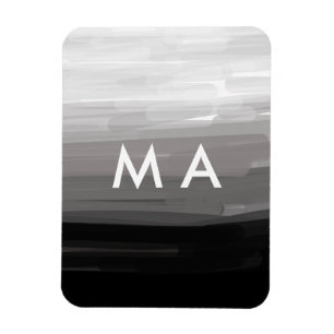 Enkel monogram lägg till din namn bokstav man mini magnet