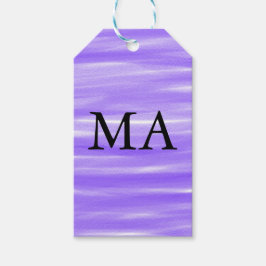 Enkel monogram lägg till din namn bokstav man mini presentetikett