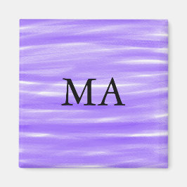 Enkel monogram lägg till ditt namn bokstav man min magnet