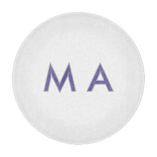 Enkel monogram lila grå lägg till ditt namn modern