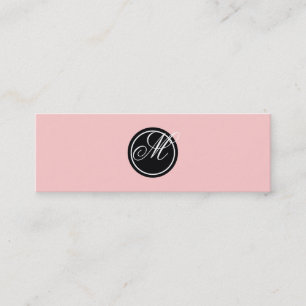 Enkel Monogram Mini Visitkort
