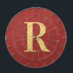 Enkel monogram Modern Darttavla<br><div class="desc">Detta är en enkel, modern monogramdesign för personligen. Den här snyggten är i färd med att gå brunt med snyggtens typografi. Det är perfekt för en personlig eller idealisk som ett nytt spelrumstillbehör för dig själv. Lägg bara till det första brev genom att skriva in det i textrutan för att...</div>