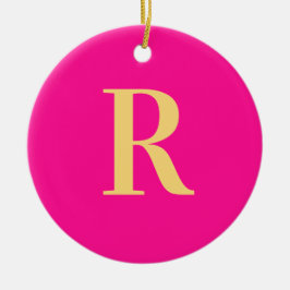 Enkel monogram Modern Julgransprydnad Keramik