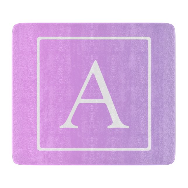 Enkel monogram | Subtil rosa/lila ombré (Framsidan)