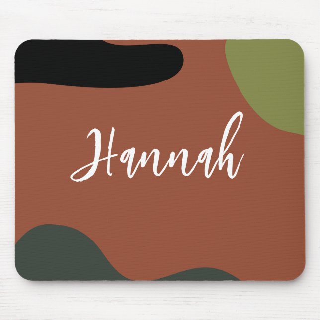 Enkel monogramAbstrakt och färg för minimalism Musmatta (Framsidan)