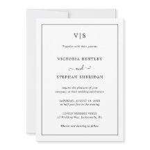 Enkel monogramElegant allt på en Bröllop