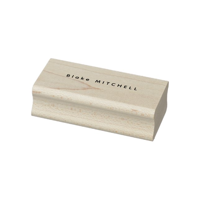 Enkel monogramnamn unik gummistämpel stämpel (Stämpel)