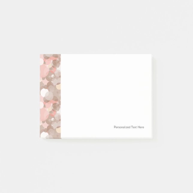 Enkel Mönster - cirklar Post-it Block (Framsida)