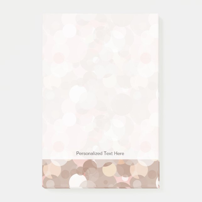 Enkel Mönster - cirklar Post-it Block (Framsida)