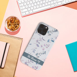 Enkel mönster löv iphone case