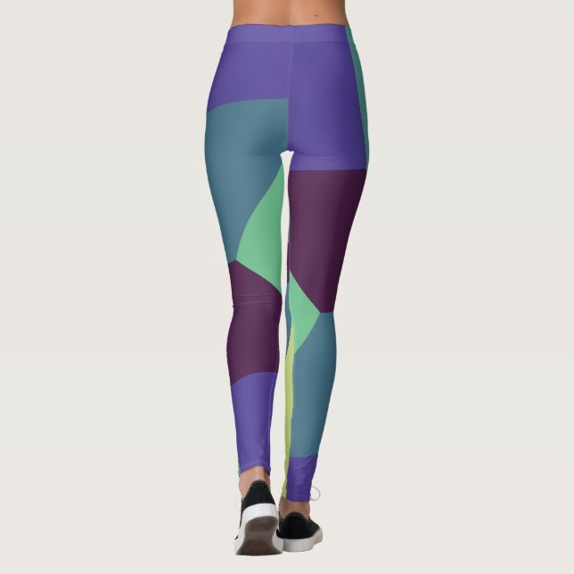 Enkel Mönster med Nice Färg Leggings (Baksida)
