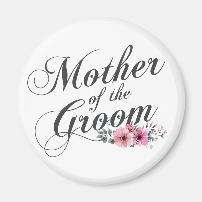 Enkel Mor i Groom Bröllop | Magnet (Framsidan)