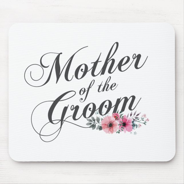 Enkel Mor i Groom Bröllop | Mousepad Musmatta (Framsidan)