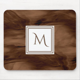 Enkel Mörk Brunius subtle Marble Modern Monogram Musmatta