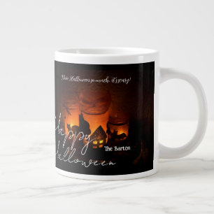 Enkel mörk-familj Happy halloween Jumbo Mugg