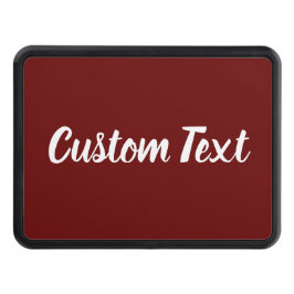 Enkel Mörk, röd och vit skriptmall Dragkroksskydd