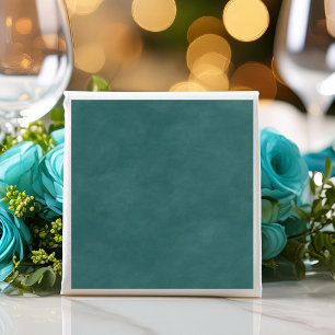 Enkel Mörk Teal Färg Editable Watercolor Pappersservett