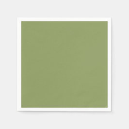 Enkel Mossy-Grönt Ingen typografi Pappersservett