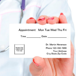 Enkel Möte Logotyp för företag i Doktor Tidsbeställning Kort