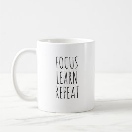 Enkel Motiverande Handstil Fokus Student Kaffemugg