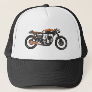 Enkel motorcykel - teckning för CafeRacer 750 Truckerkeps