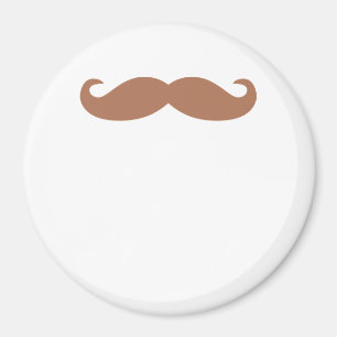 enkel mustasch magnet