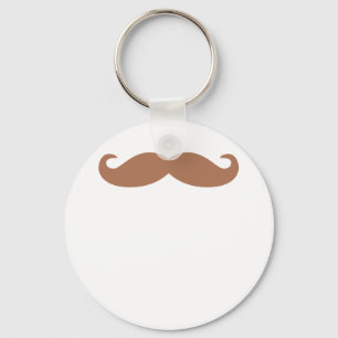 enkel mustasch nyckelring