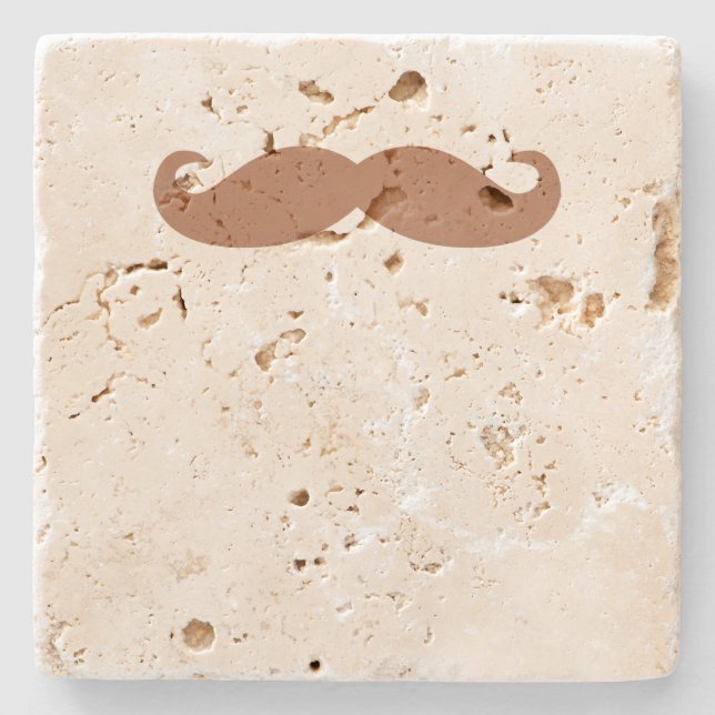enkel mustasch stenunderlägg (Framsidan)