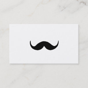Enkel mustasch visitkort