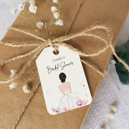 Enkel mysig bröllopsdusch presentetikett