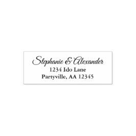 Enkel Namn Adress Självfärgande Stämpel