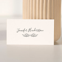 Enkel Namnteckning Elegant Lavender Självfärgande Stämpel