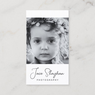 Enkel Namnteckning Elegant-skriptfotografi Visitkort