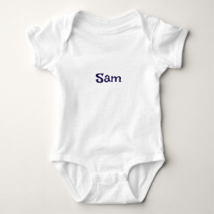 Enkel Navyskriven Personlig Namn T Shirt