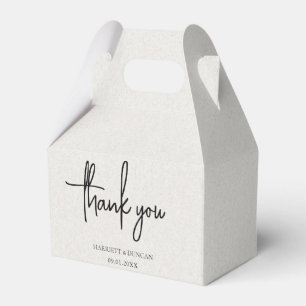 Enkel Neutralt Beige Elegant bröllop Presentaskar