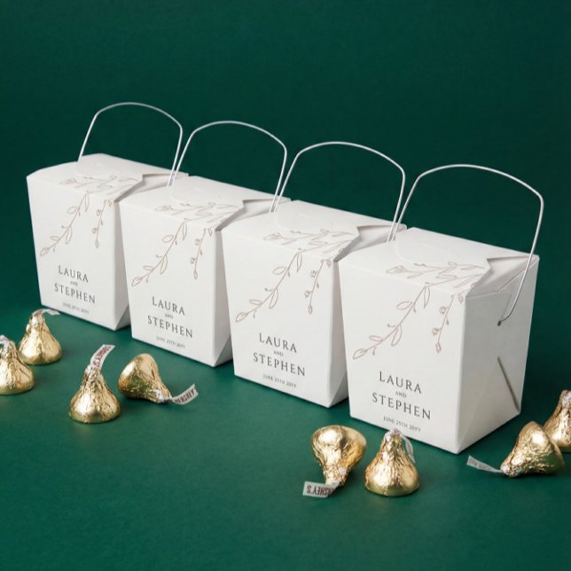 Enkel Neutralt Elfenbenskusten Bröllop Presentaskar (Skapare uppladdad)