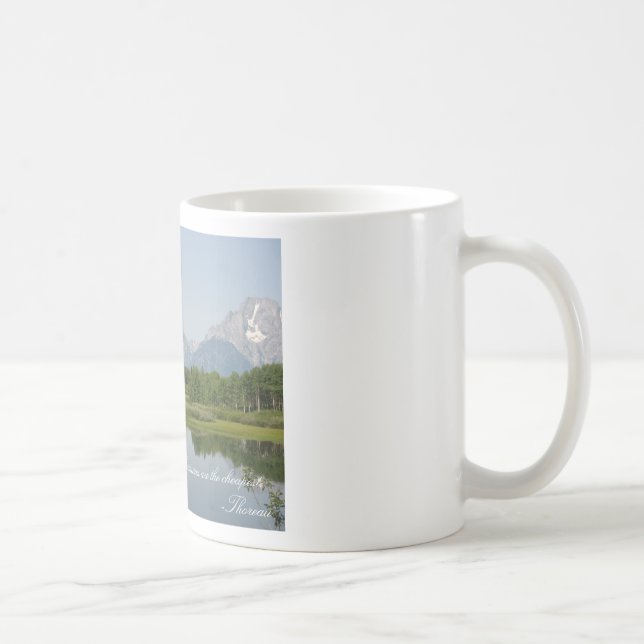 Enkel nöjeMuggtusen dollar Tetons Kaffemugg (Höger)