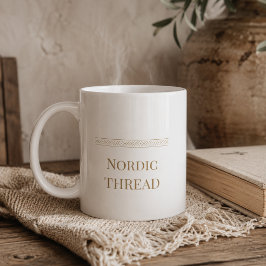 Enkel nordisk trådklassisk mugg, 3,3 dl kaffemugg