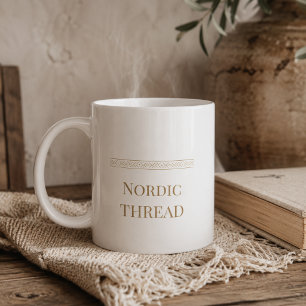 Enkel nordisk trådklassisk mugg, 3,3 dl kaffemugg