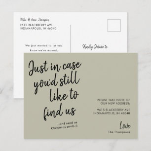 Enkel, nutida Flytta av Grönt Vykort