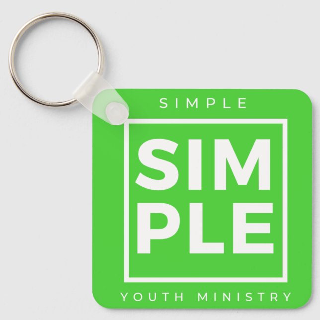 Enkel nyckelkedja för Mission för ungdom Nyckelring (Framsida)