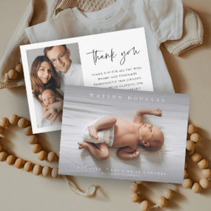 Enkel nyfödd baby fotobarnsbarn Födelse Meddelande