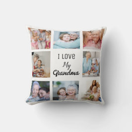 Enkel och Chic| Fotokollage för farmor Kudde