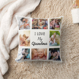 Enkel och Chic| Fotokollage för farmor Kudde