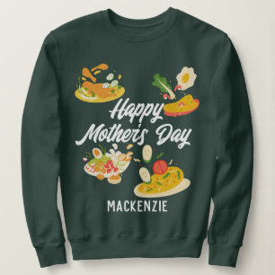 Enkel och chic Mat- och mattema i Mor T Shirt