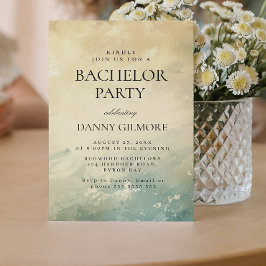 Enkel och Elegant Bachelor Party Inbjudningar