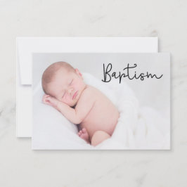 Enkel och Elegant | Baptism Baby tackkort Tack Kort