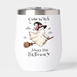 Enkel och Elegant Cute-häxa först Halloween