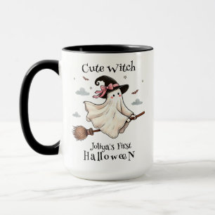 Enkel och Elegant Cute-häxa först Halloween Mugg