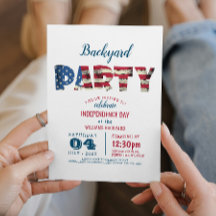 Enkel och Elegant Fjärde juli-bakgården Party